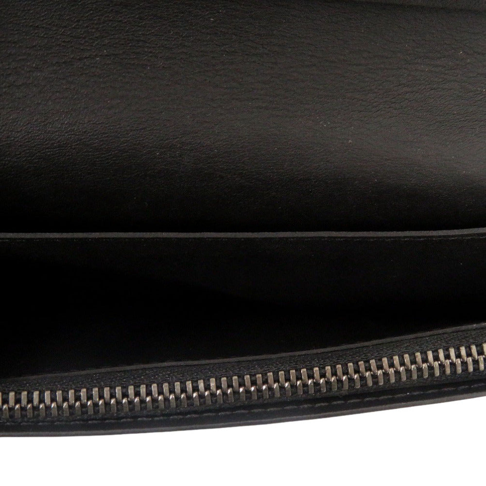 LOUIS VUITTON Long Wallet Purse N63010 Damier Anfini black Damier Portefeuille Braza mens Used Authentic