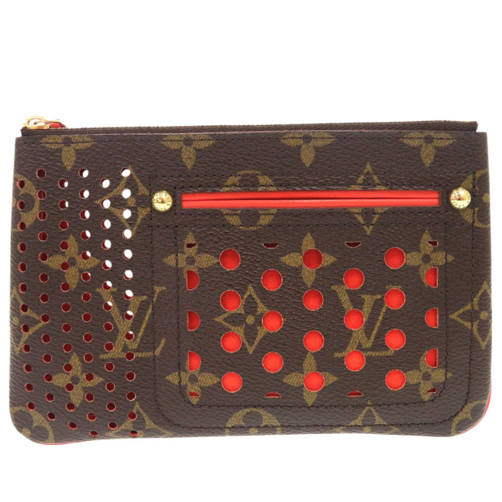 LOUIS VUITTON Pouch M95187 Monogram Perfo Orange Monogram Perfo ポシェットプラット