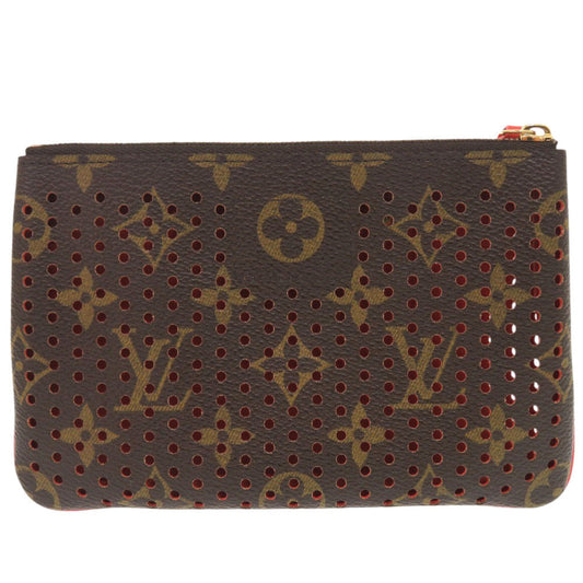 LOUIS VUITTON Pouch M95187 Monogram Perfo Orange Monogram Perfo ポシェットプラット