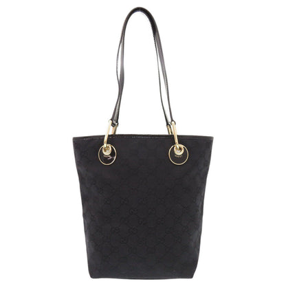 GUCCI Tote Bag 120840 GG canvas black Women Used Authentic