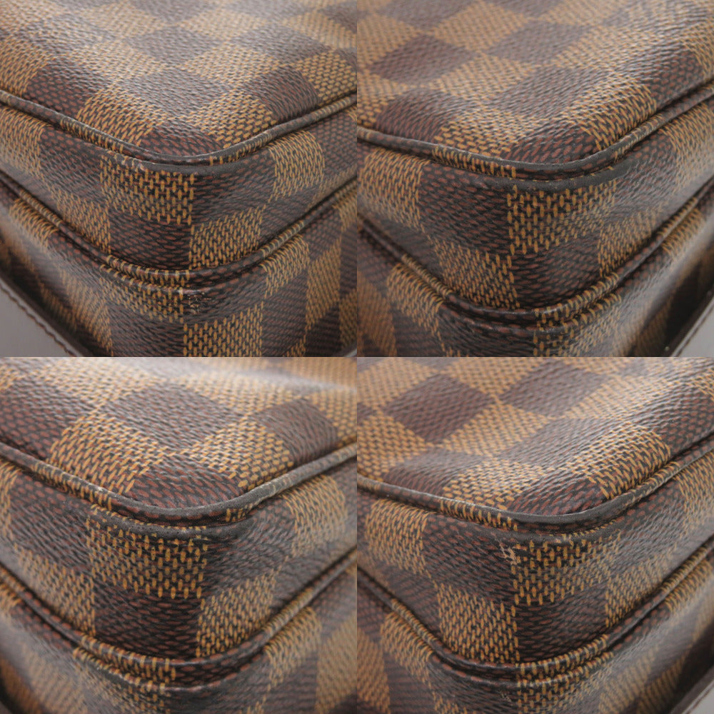 LOUIS VUITTON Shoulder Bag N45255 Damier canvas Brown Damier Naviglio mens Used Authentic