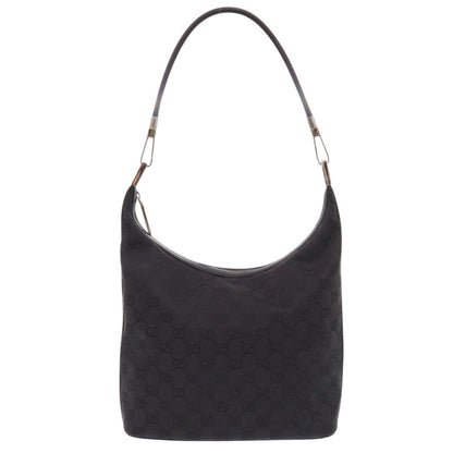 GUCCI Shoulder Bag 01234 203419 GG canvas black one belt Women Used Authentic