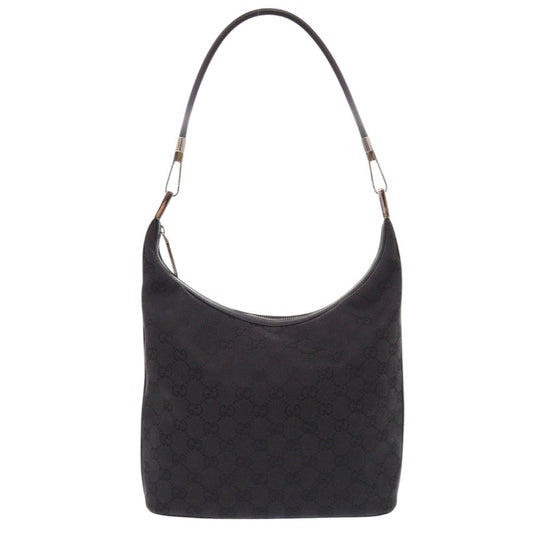 GUCCI Shoulder Bag 01234 203419 GG canvas black one belt Women Used Authentic