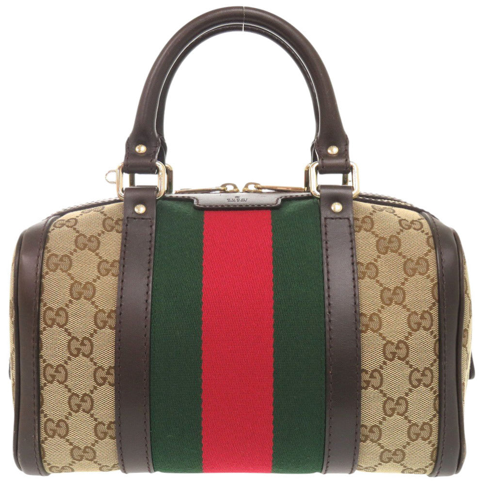 GUCCI Handbag 269876 GG canvas beige Shelly line GG canvas Women Used Authentic