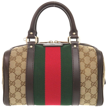 GUCCI Handbag 269876 GG canvas beige Shelly line GG canvas Women Used Authentic