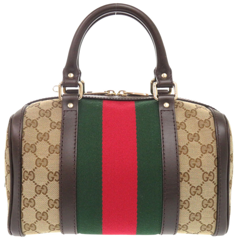 GUCCI Handbag 269876 GG canvas beige Shelly line GG canvas Women Used Authentic