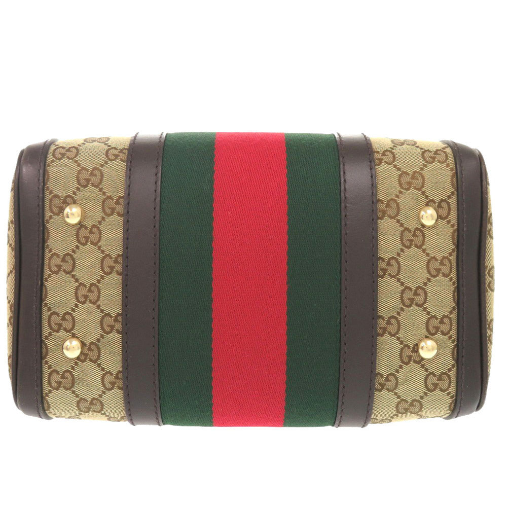 GUCCI Handbag 269876 GG canvas beige Shelly line GG canvas Women Used Authentic
