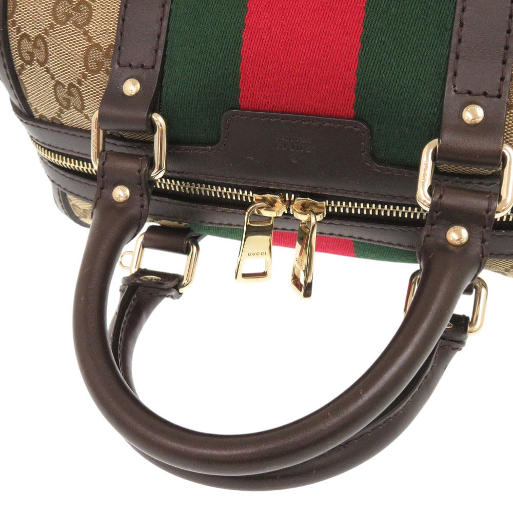 GUCCI Handbag 269876 GG canvas beige Shelly line GG canvas Women Used Authentic