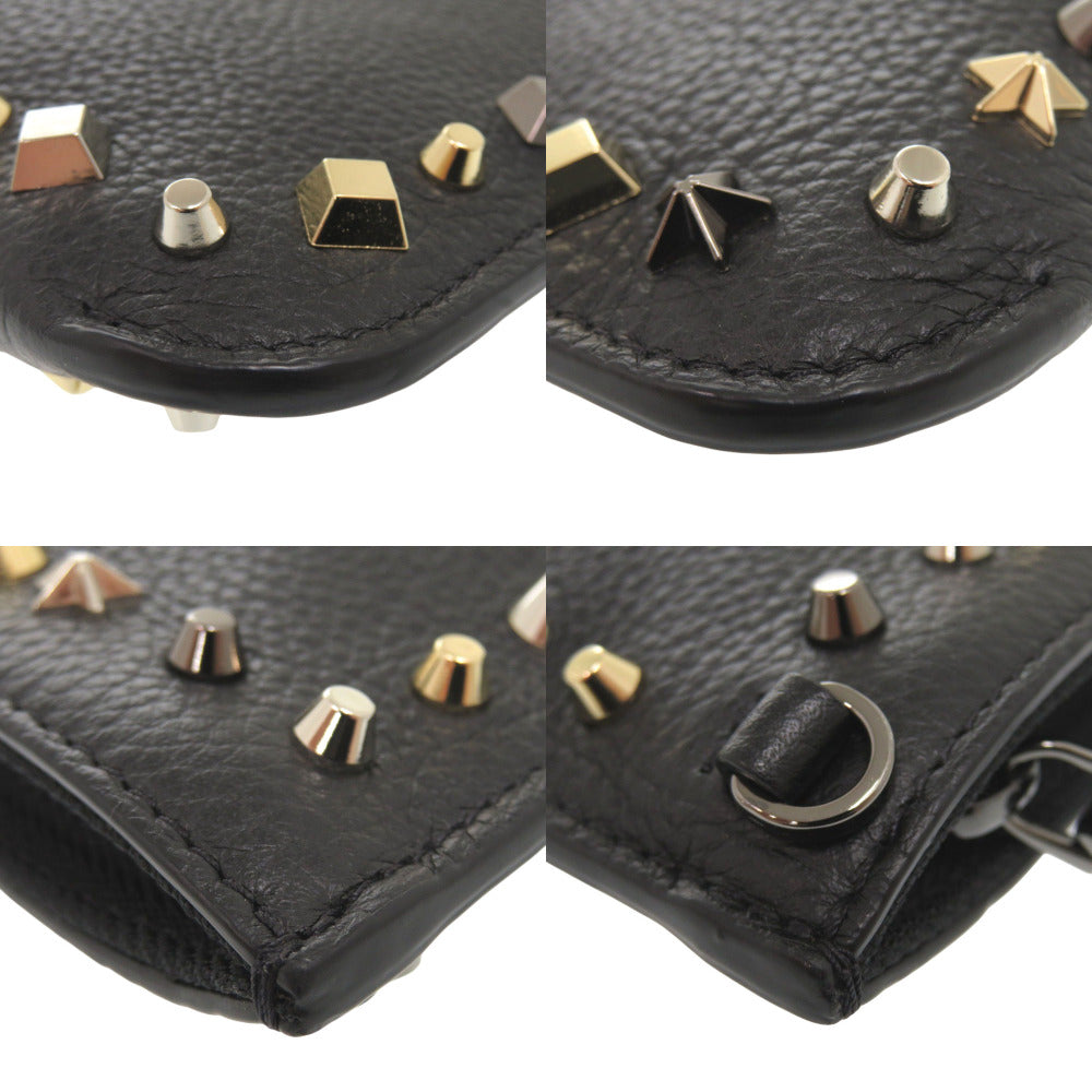 Christian Louboutin Shoulder Bag 3175006 leather black 2WAY clutch bag Women Used Authentic
