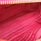 PRADA Pouch 1NA175  canvas pink Triangle logo Women Used Authentic