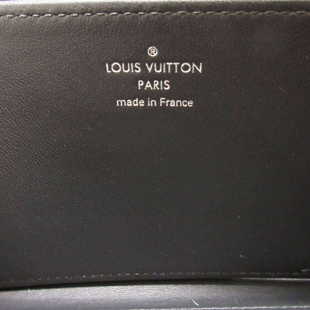 LOUIS VUITTON Long Wallet Purse M61867 Monogram Mahina black Zip Around Monogram Mahina Zippy wallet unisex(Unisex) Used Authentic