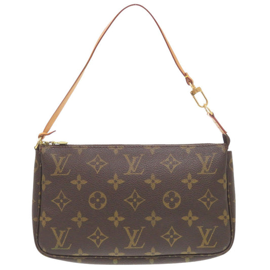 LOUIS VUITTON Pouch M51980 Monogram canvas, leather Brown Monogram Pochette Accessoires