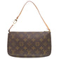 LOUIS VUITTON Pouch M51980 Monogram canvas, leather Brown Monogram Pochette Accessoires