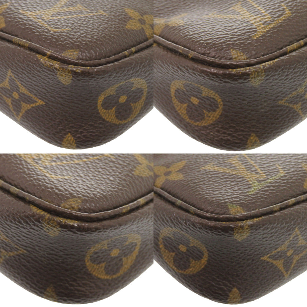 LOUIS VUITTON Pouch M51980 Monogram canvas, leather Brown Monogram Pochette Accessoires