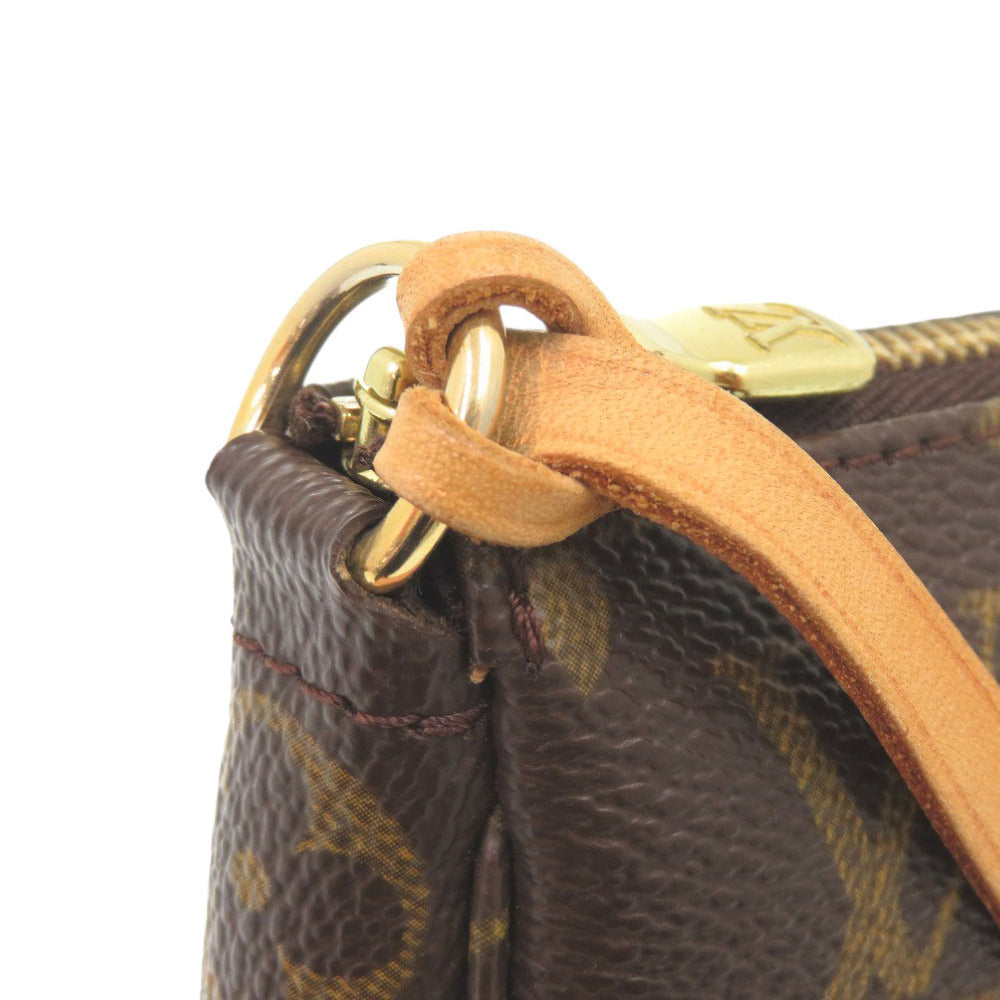 LOUIS VUITTON Pouch M51980 Monogram canvas, leather Brown Monogram Pochette Accessoires