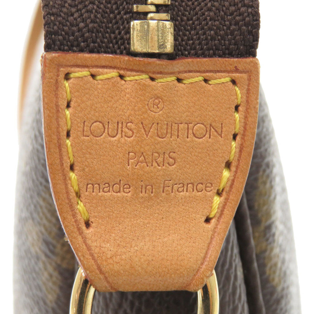LOUIS VUITTON Pouch M51980 Monogram canvas, leather Brown Monogram Pochette Accessoires