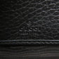 GUCCI Long Wallet Purse 456117 leather black Zip Around GG Marmont Women Used Authentic