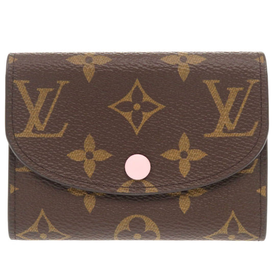 LOUIS VUITTON Bifold Wallet M62361 Monogram canvas Brown Monogram Portomone Rosary Women Used Authentic