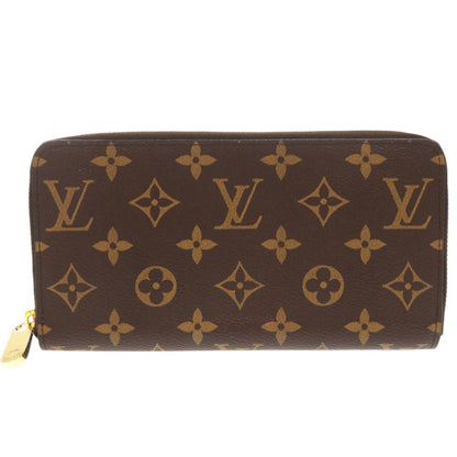 LOUIS VUITTON Long Wallet Purse M42616 Monogram canvas Brown Zip Around Zippy wallet unisex(Unisex) Used Authentic