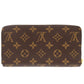 LOUIS VUITTON Long Wallet Purse M42616 Monogram canvas Brown Zip Around Zippy wallet unisex(Unisex) Used Authentic