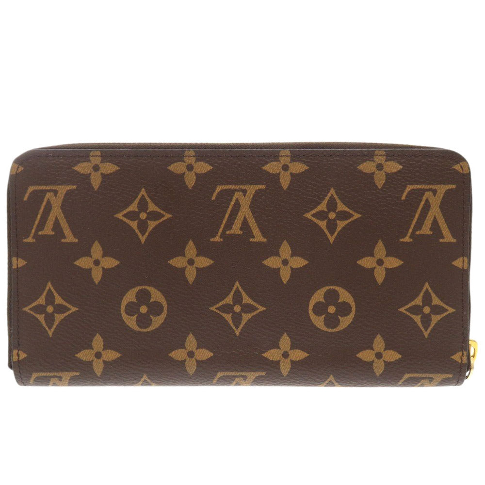 LOUIS VUITTON Long Wallet Purse M42616 Monogram canvas Brown Zip Around Zippy wallet unisex(Unisex) Used Authentic