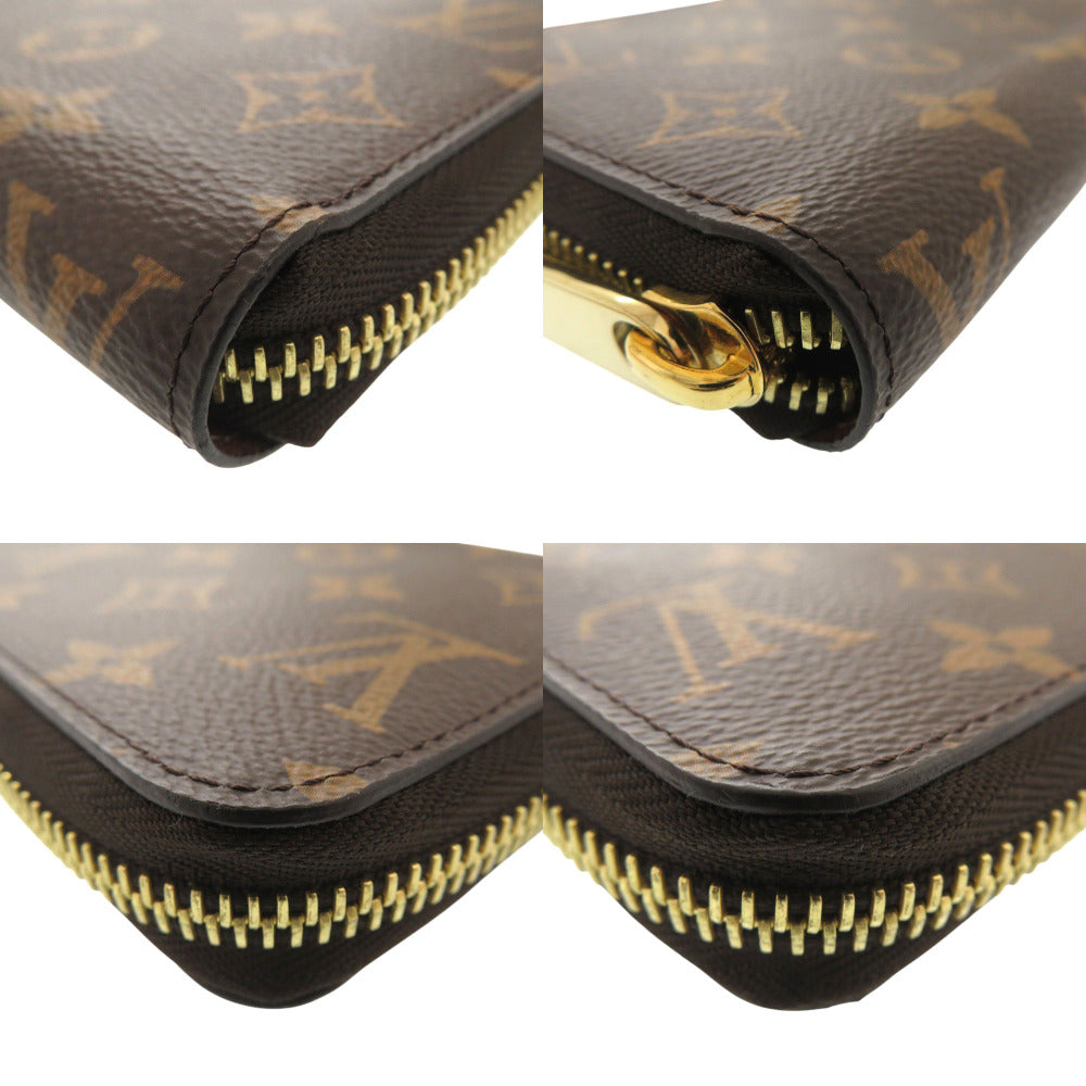 LOUIS VUITTON Long Wallet Purse M42616 Monogram canvas Brown Zip Around Zippy wallet unisex(Unisex) Used Authentic