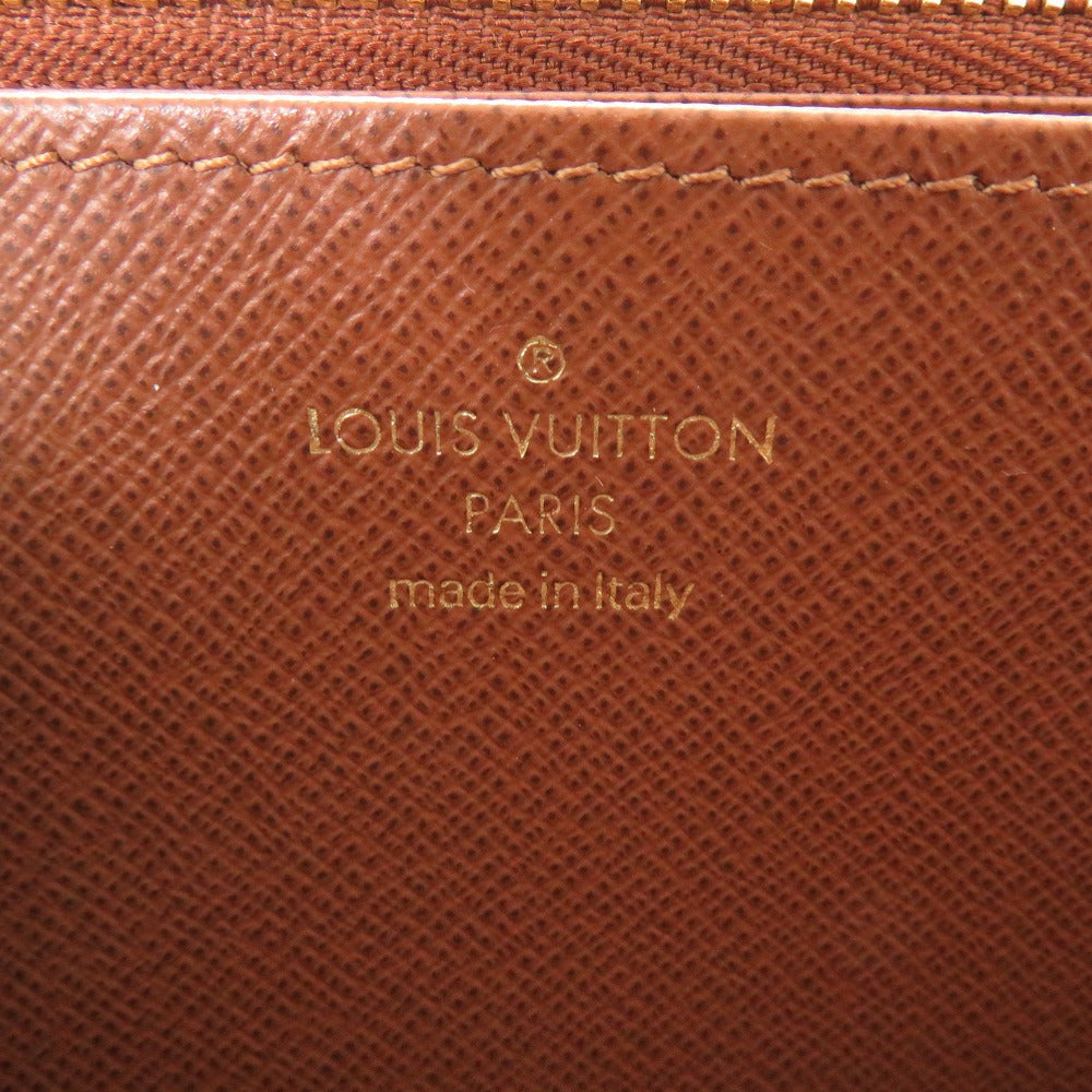 LOUIS VUITTON Long Wallet Purse M42616 Monogram canvas Brown Zip Around Zippy wallet unisex(Unisex) Used Authentic
