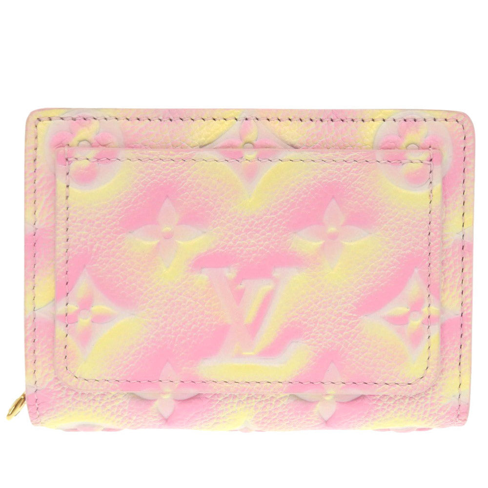 LOUIS VUITTON Bifold Wallet M81529 Monogram Ann Platt Light pink Monogram Unplant Portefeuille Claire Women Used Authentic
