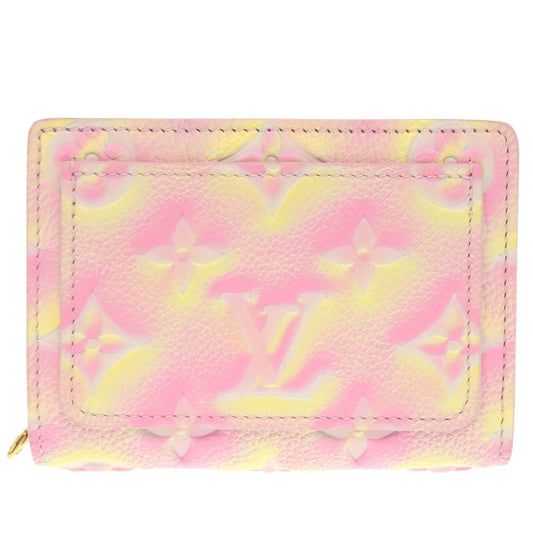 LOUIS VUITTON Bifold Wallet M81529 Monogram Ann Platt Light pink Monogram Unplant Portefeuille Claire Women Used Authentic