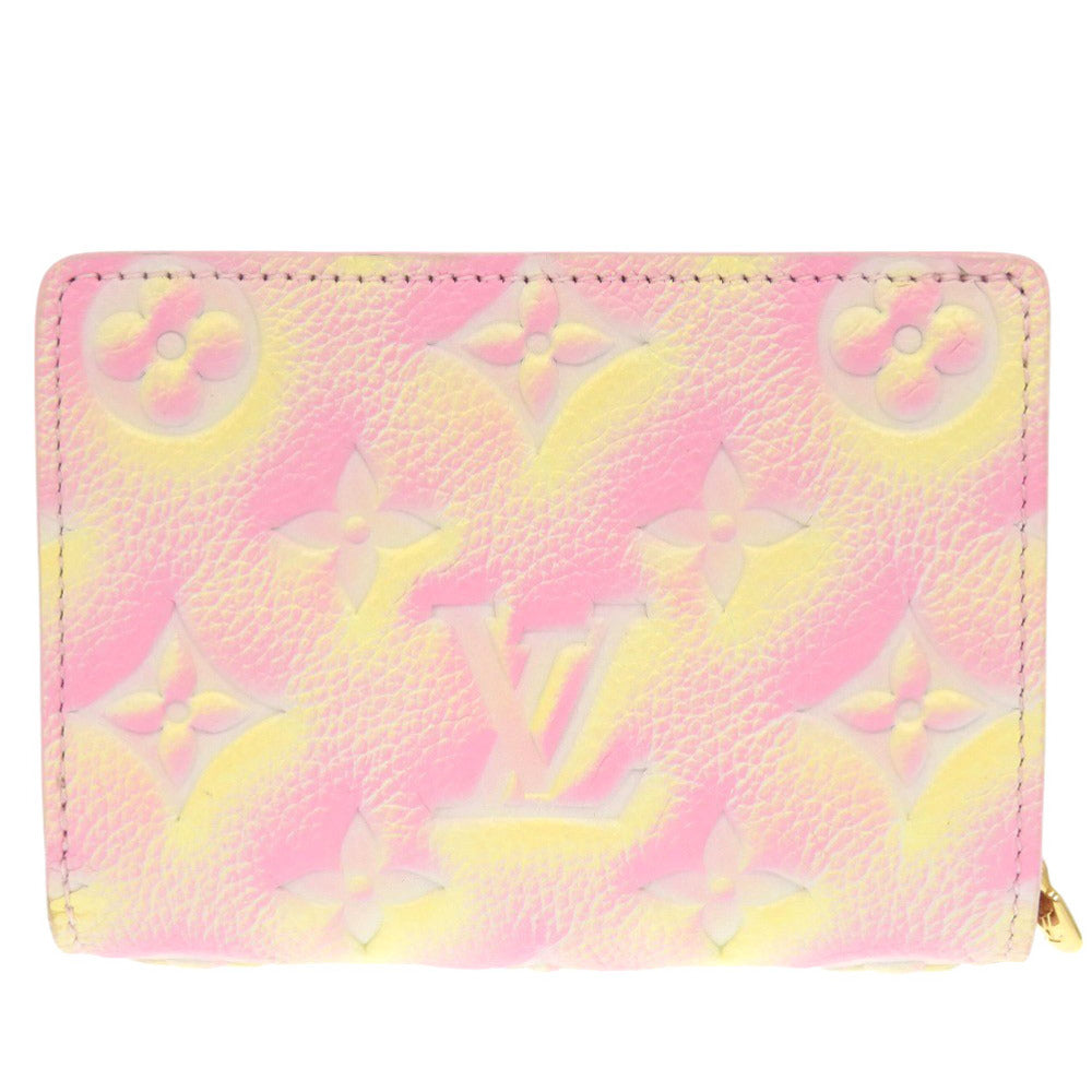 LOUIS VUITTON Bifold Wallet M81529 Monogram Ann Platt Light pink Monogram Unplant Portefeuille Claire Women Used Authentic
