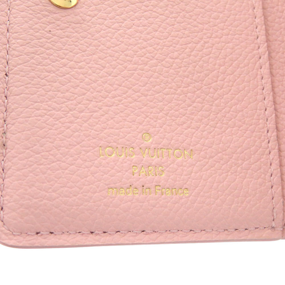 LOUIS VUITTON Bifold Wallet M81529 Monogram Ann Platt Light pink Monogram Unplant Portefeuille Claire Women Used Authentic