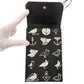 PRADA Shoulder Bag 2ZH068 Safiano leather black Smartphone Shoulder Marine Pattern Seagull iPhone case Smartphone case Women Used Authentic