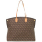 BURBERRY Tote Bag PVC, Leather Brown Women Used Authentic