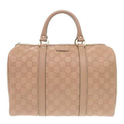 GUCCI Boston Duffel bag 449646 leather pink Micro Guccisima Women Used Authentic