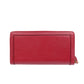 GUCCI Long Wallet Purse 658634 Leather, Bamboo Red
