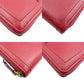GUCCI Long Wallet Purse 658634 Leather, Bamboo Red