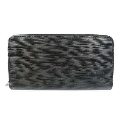 LOUIS VUITTON Long Wallet Purse M61857 Epi Leather Noir Zip Around Epi Zippy wallet unisex(Unisex) Used Authentic