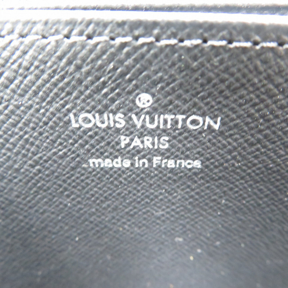 LOUIS VUITTON Long Wallet Purse M61857 Epi Leather Noir Zip Around Epi Zippy wallet unisex(Unisex) Used Authentic