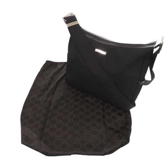 GUCCI Shoulder Bag Nylon black Women Used Authentic