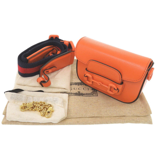 GUCCI Shoulder Bag 726863 leather Orange