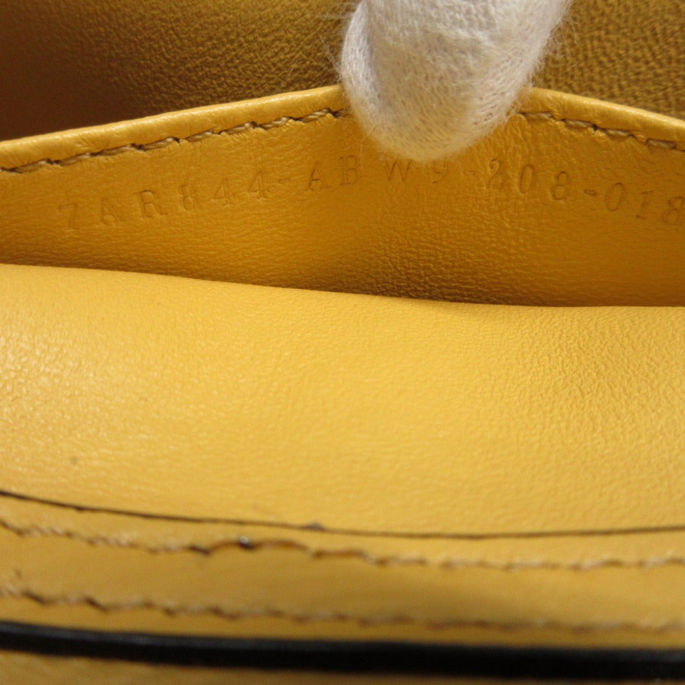 FENDI Shoulder Bag 7AR844 leather yellow Nano Bucket