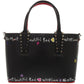 Christian Louboutin Tote Bag Calfskin black Paint Kabata Mini 2WAY Women Used Authentic