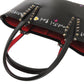 Christian Louboutin Tote Bag Calfskin black Paint Kabata Mini 2WAY Women Used Authentic
