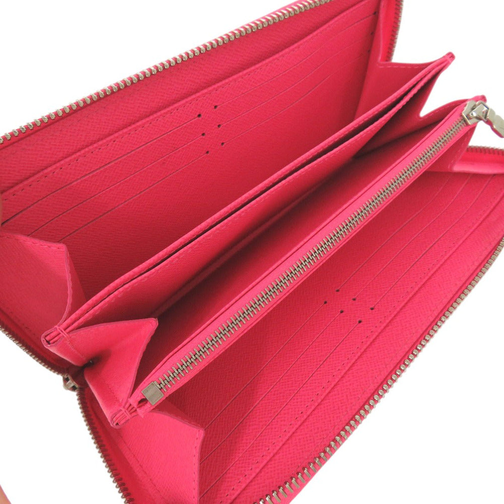 LOUIS VUITTON Long Wallet Purse M80113 Epi Leather pink Round Zip Wallet Zippy Wallet Women Used Authentic