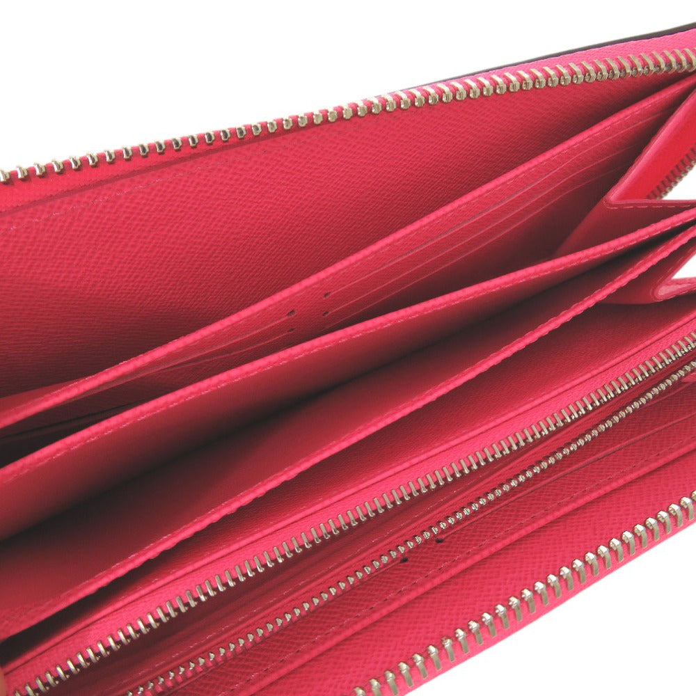 LOUIS VUITTON Long Wallet Purse M80113 Epi Leather pink Round Zip Wallet Zippy Wallet Women Used Authentic