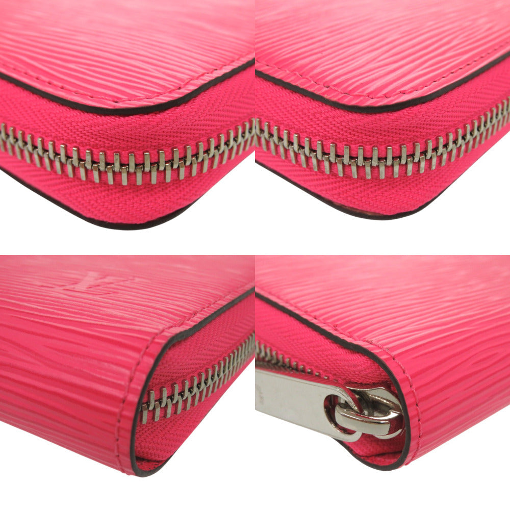 LOUIS VUITTON Long Wallet Purse M80113 Epi Leather pink Round Zip Wallet Zippy Wallet Women Used Authentic