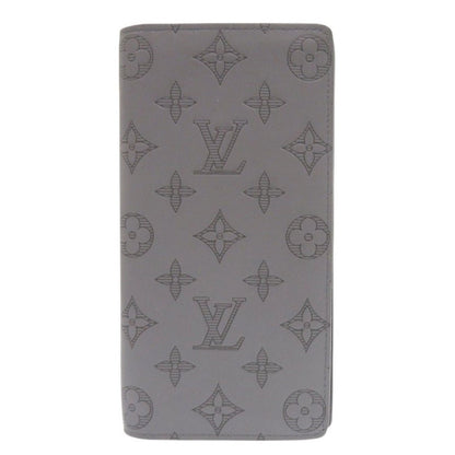 LOUIS VUITTON Long Wallet Purse M81335 Monogram canvas Monogram canvas gray Portefeuille Plaza Women Used Authentic