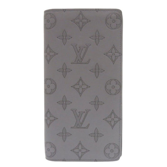 LOUIS VUITTON Long Wallet Purse M81335 Monogram canvas Monogram canvas gray Portefeuille Plaza Women Used Authentic