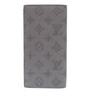 LOUIS VUITTON Long Wallet Purse M81335 Monogram canvas Monogram canvas gray Portefeuille Plaza Women Used Authentic