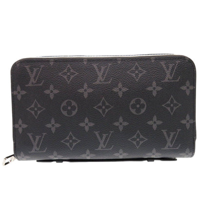 LOUIS VUITTON Long Wallet Purse M61698 Monogram Eclipse black Zip Around Monogram Eclipse Zippy XL unisex(Unisex) Used Authentic